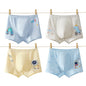 4PCS Boys Cotton Antibacterial Breathable Underwear