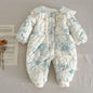 Infant Baby Girls Long Sleeve Cotton Jumpsuit