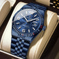POEDAGAR High Quality Men Waterproof Luminous  Watch