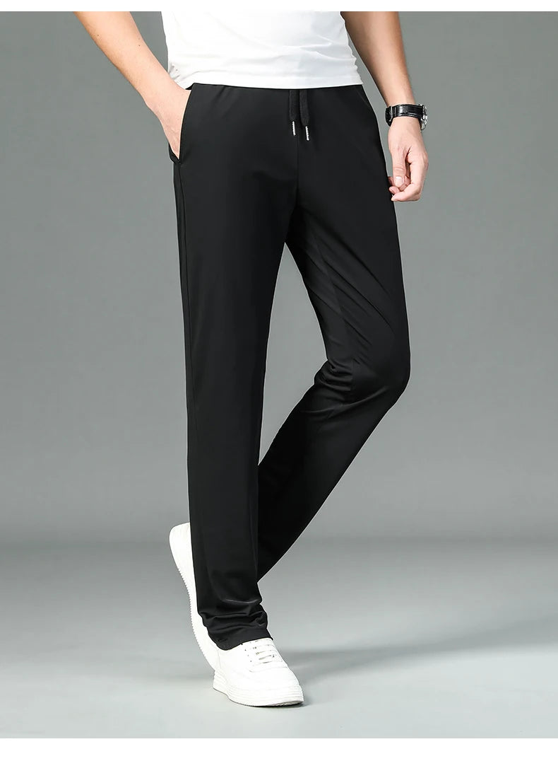 Silk Stretch Casual Fashion Long Pants Pencil