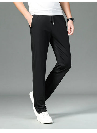 Silk Stretch Casual Fashion Long Pants Pencil