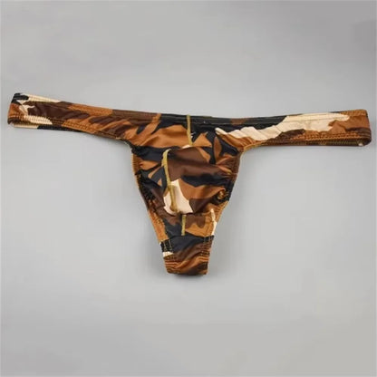 3pcs Sexy Camouflage Men Pouch Thong Plus Size
