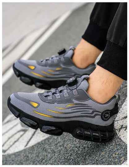 Safety Shoes Men Anti-smash Anti-puncture Work Shoes