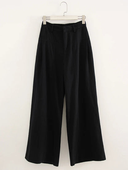 Women Wide Leg Formal Straight Leg Pants