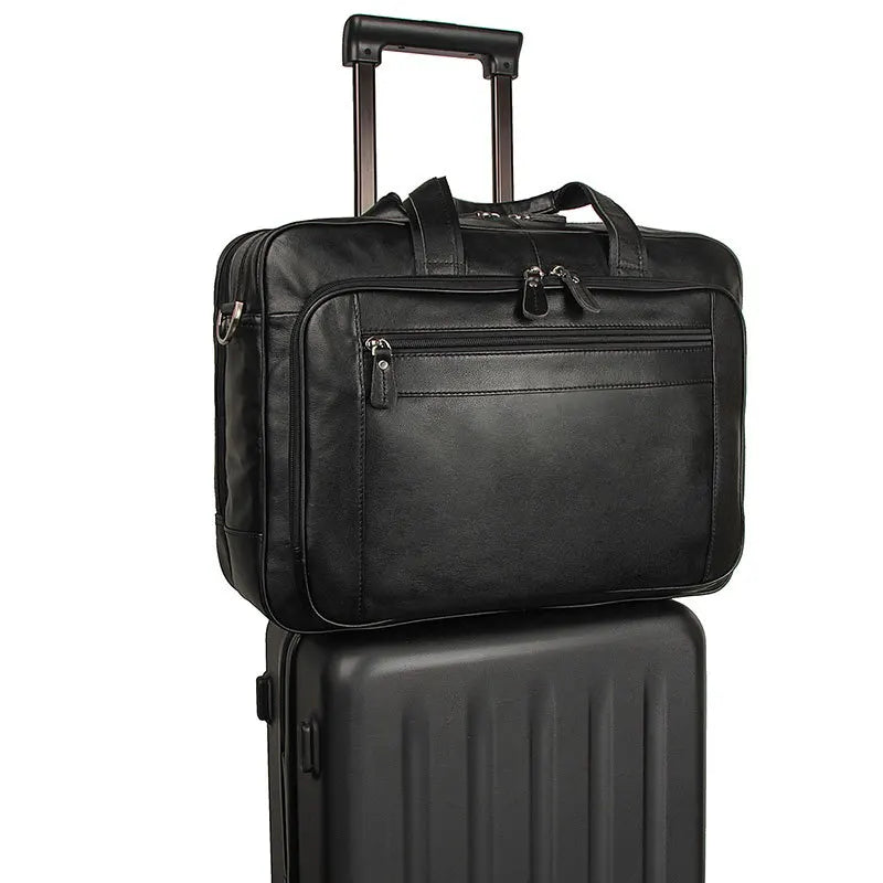 Genuine Leather Men Briefcase Business bag