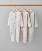 100% Cotton 3 Pcs Boys/Girls Romper Pajamas Jumpsuit