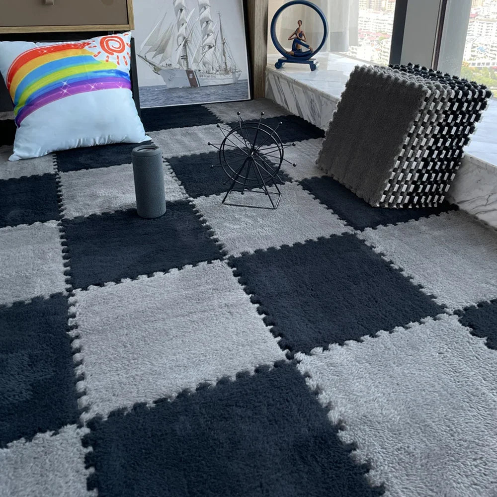 Soft Plush Foam Puzzle Carpet Warm Play Mats