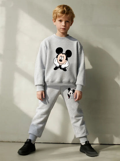 2 Pcs Boys Sets Casual Sweatshirt Hoodies and Sweatpantt