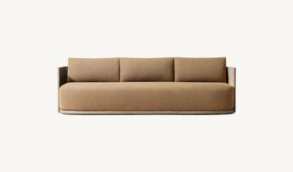 Outdoor Patio Teak Sectional Sofa Set Waterproof