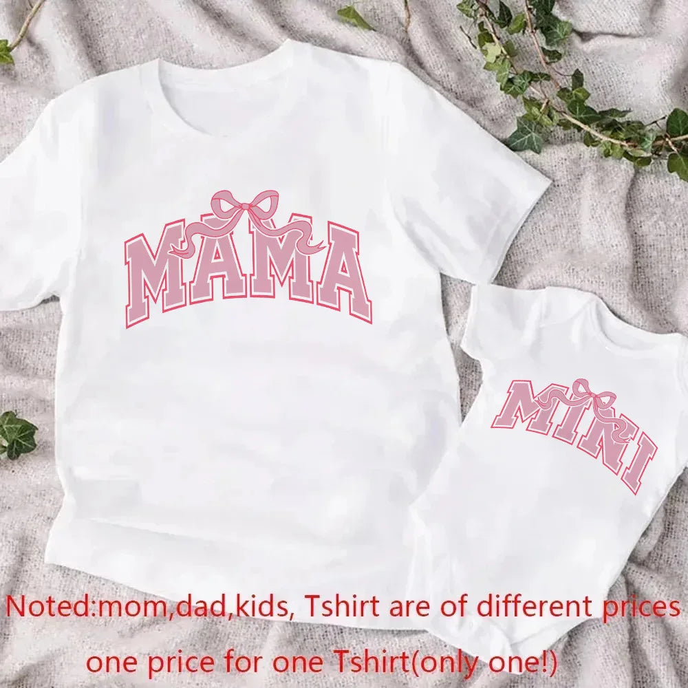 Family Matching Shirt Mother & Daughter Short Sleeve