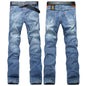 Ripped Plus Size Fashion Jean Retro Washed