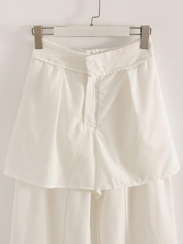Women Wide Leg Formal Straight Leg Pants