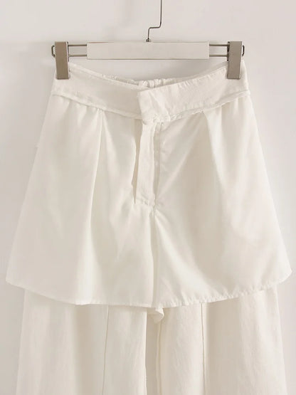 Women Wide Leg Formal Straight Leg Pants