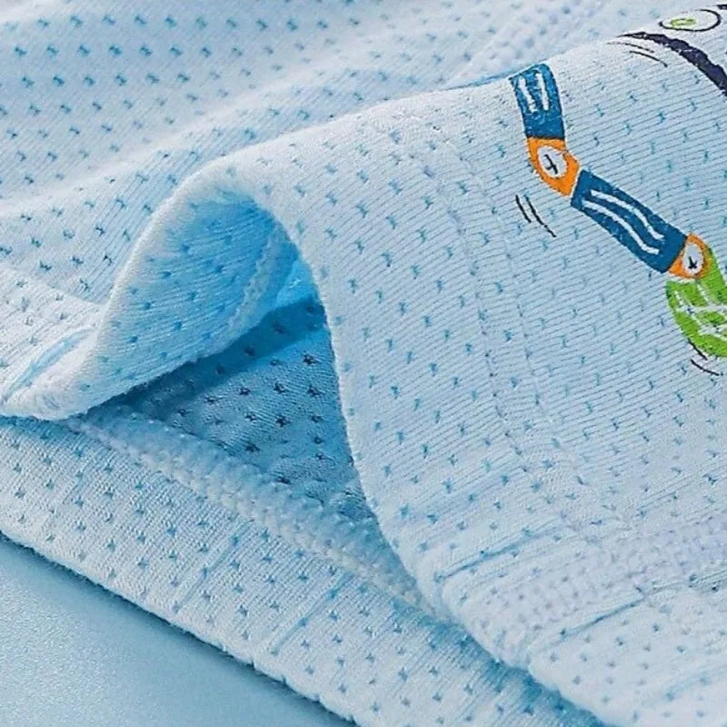 4PCS Boys Mesh Breathable Comfort  Antibacterial Underwear
