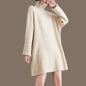 Womens Knitted Cashmere Sweater Long Loose Plus