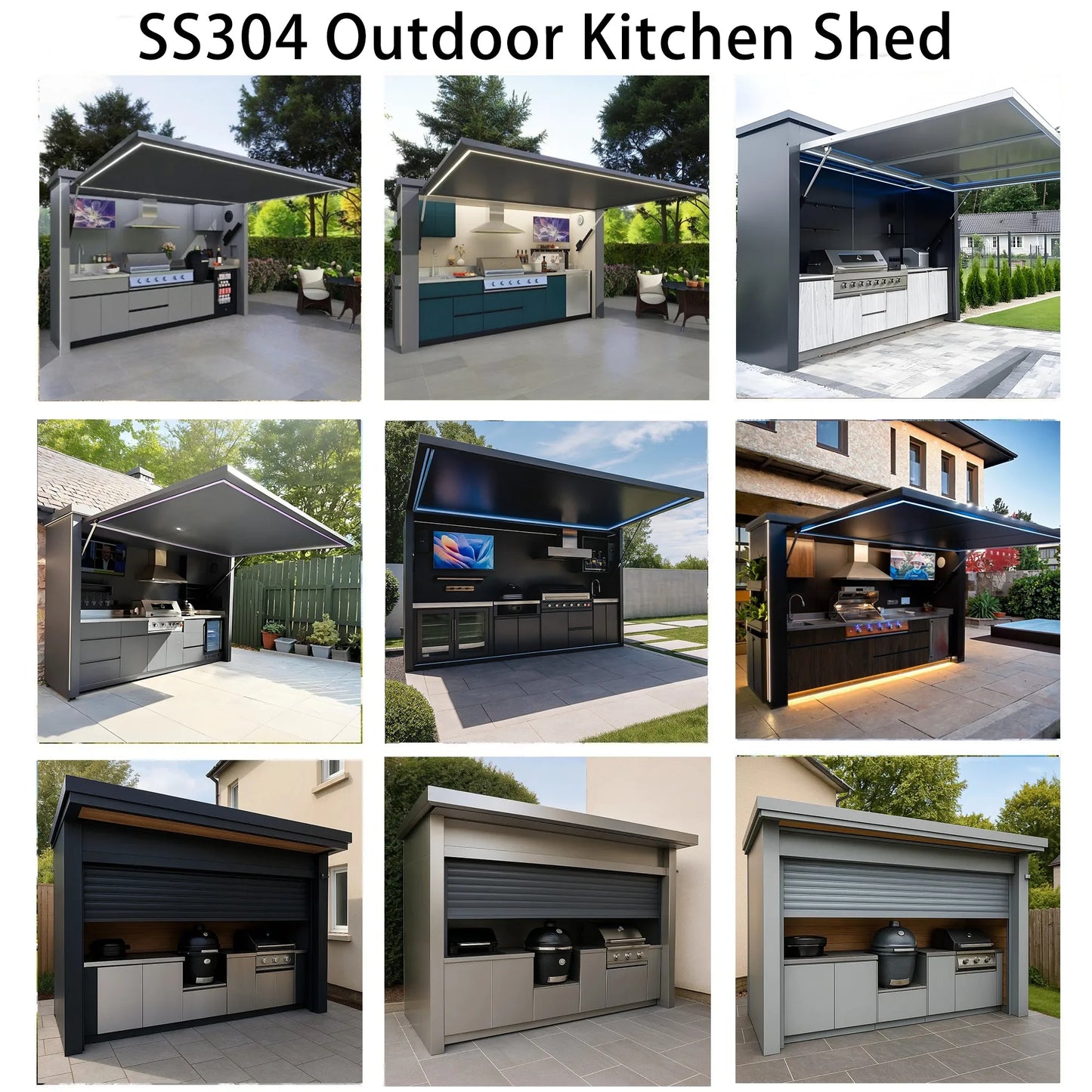 Outdoor Kitchen Pods BBQ Cooking Cabin with Electrical