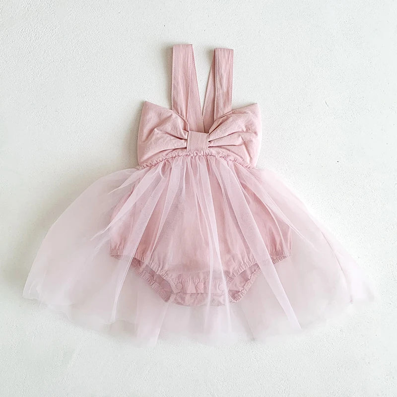 Infant Baby Girls Embroider Sleeveless Rompers