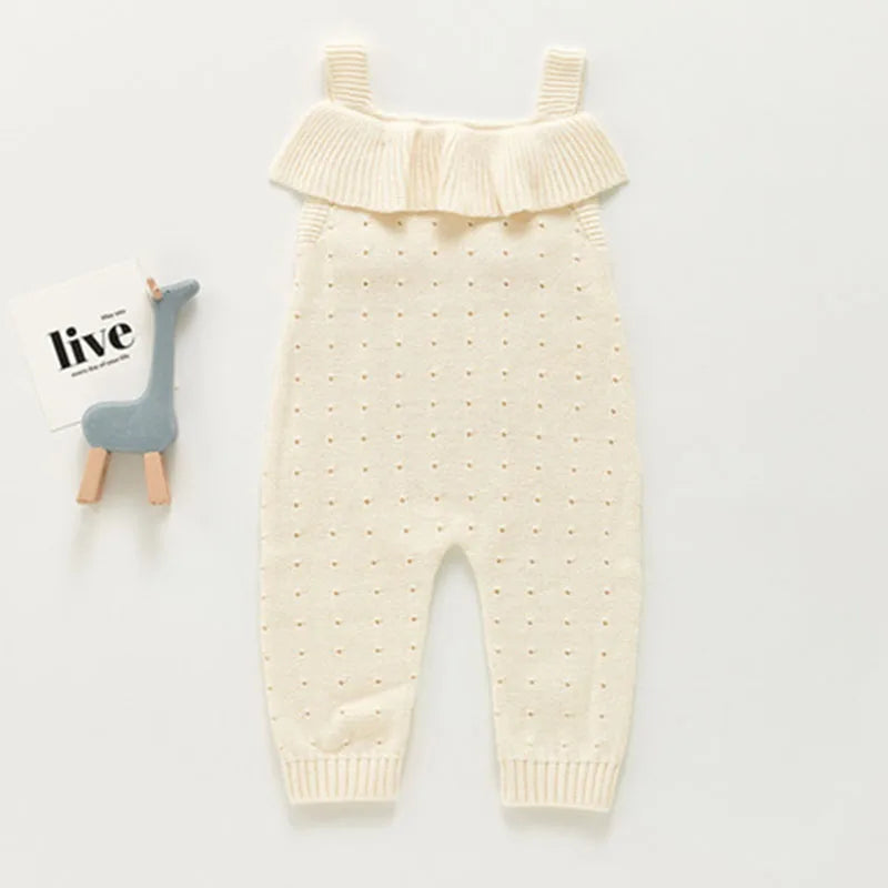 Boy/Girl Sleeveless Knit Children Rompers