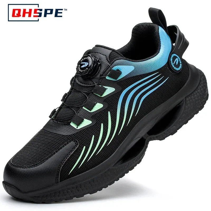 Safety Shoes Men Anti-smash Anti-puncture Work Shoes