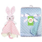 Personalized Baby Security Blanket Comforter Tags Rattles