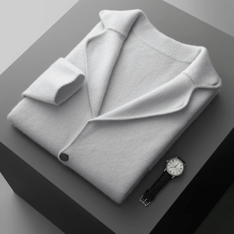 Men's Cashmere Knitted Cardigan Casual Jacket Top