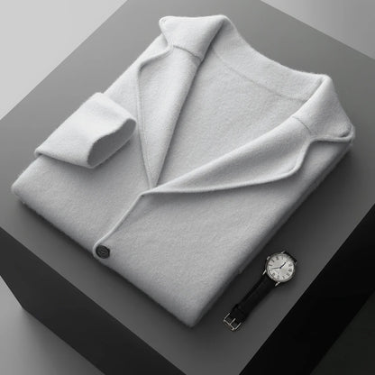 Men's Cashmere Knitted Cardigan Casual Jacket Top