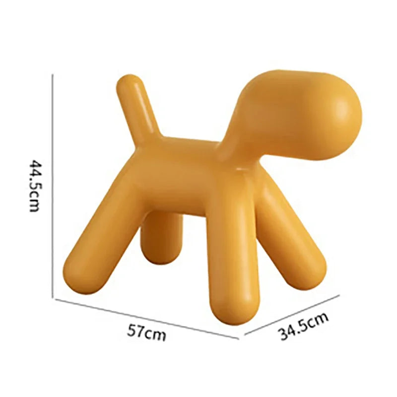 Plastic Children's Chair Cute Cartoon Dog Animal