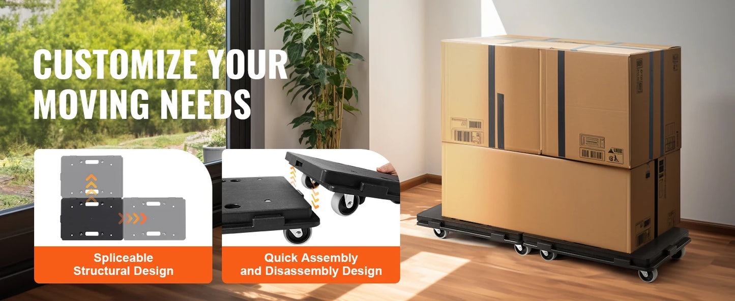 2 Pack Furniture Mover Pallet Trolley Industrial Machinery
