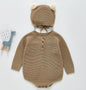 Baby Girls Knitted Bodysuit Long Sleeve Ruffled