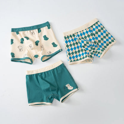 6 Pcs High Quality Boys Boxer Cartoon Underwear