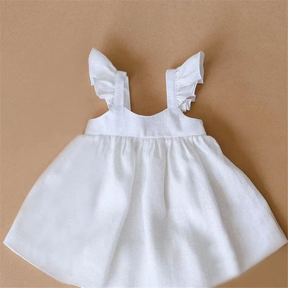 Baby Girls Linen Cotton Princess Dress