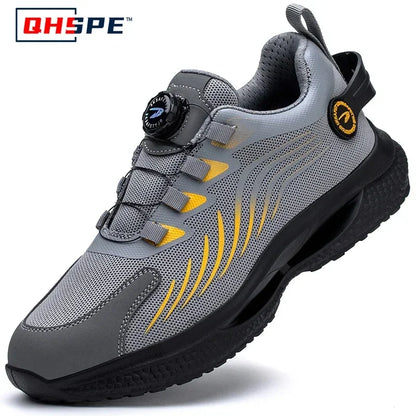 Safety Shoes Men Anti-smash Anti-puncture Work Shoes