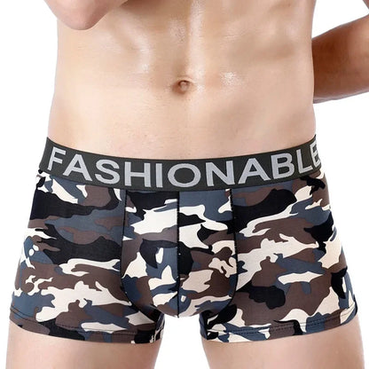 Men Camoflage Cotton Boxer Shorts Underwear