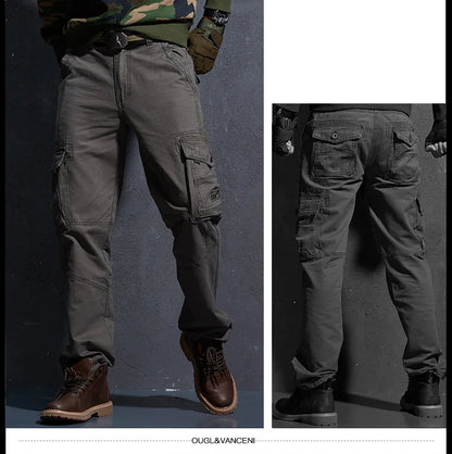 Work Khaki Tactical Pants Men Military Jogger