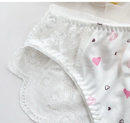 Men's Lace Bowtie Briefs Flower Emroid Sweet Panties