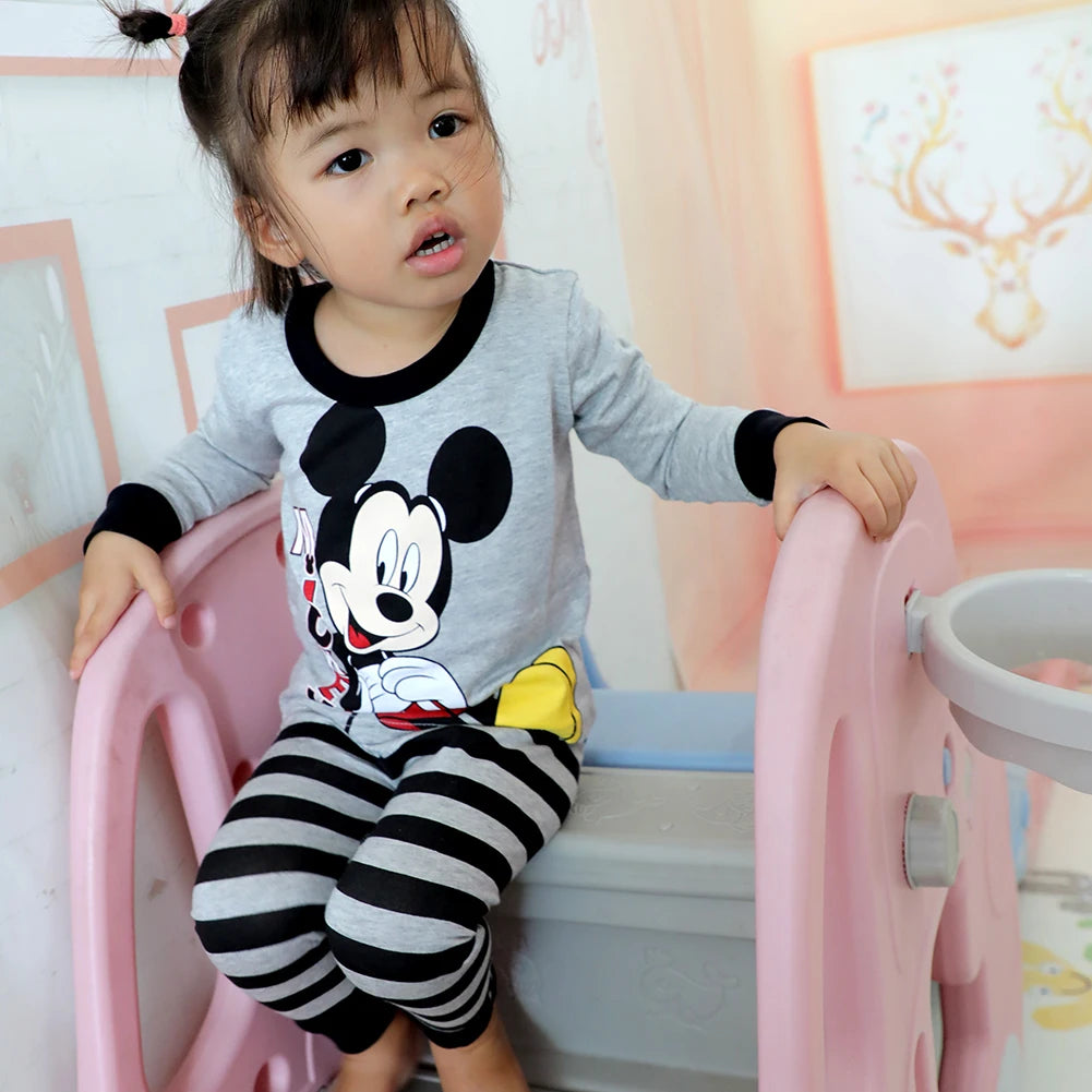 2 Pcs Boys/Girls Mickey Sleepwear Pajamas