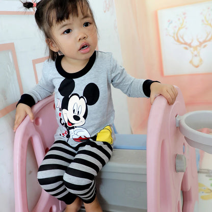 2 Pcs Boys/Girls Mickey Sleepwear Pajamas