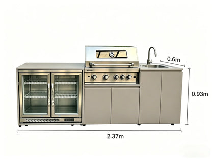Cooktop Sink Fridge Rolling Movable Grill Wheels