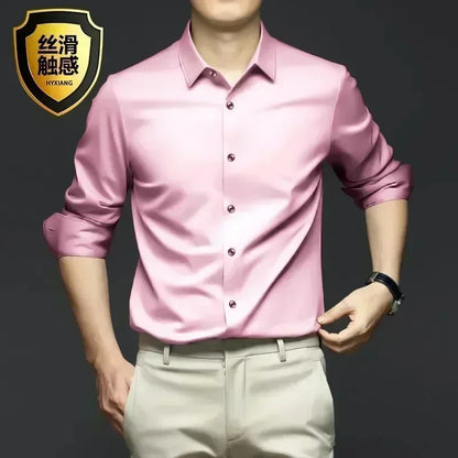 Men's Long Sleeve Luxurious Wrinkle Resistant Shirts