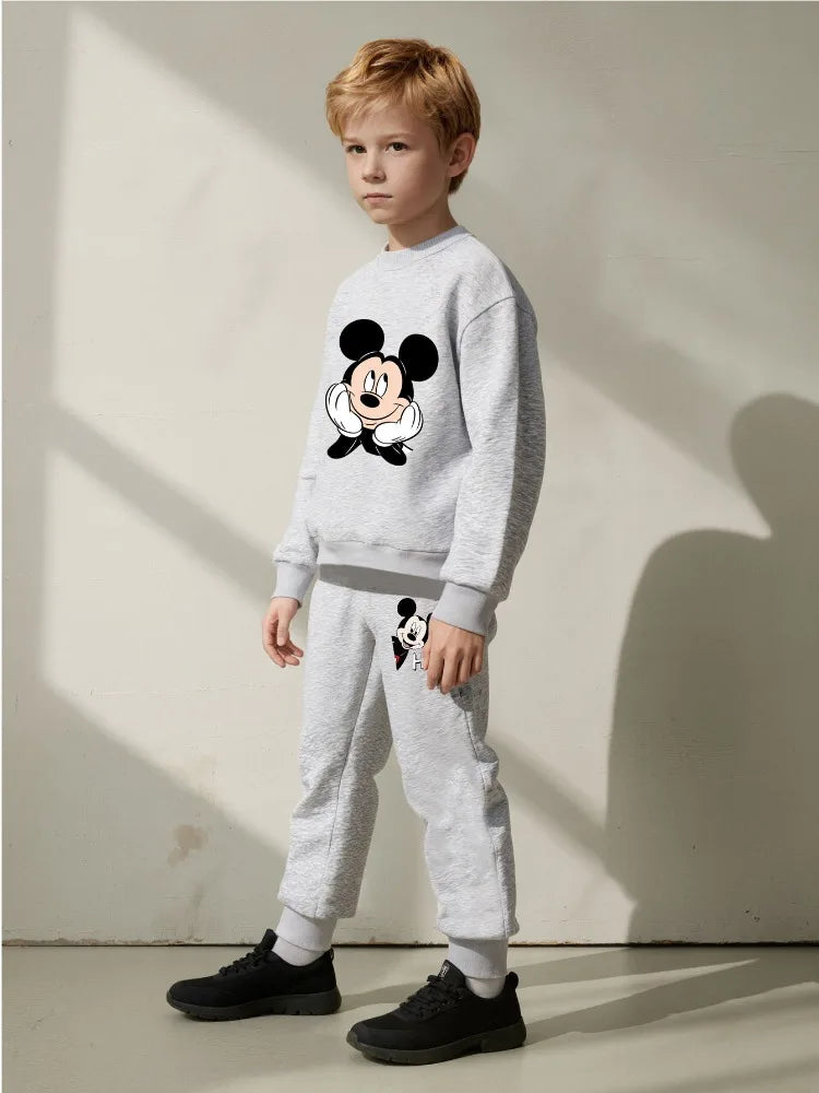 2 Pcs Boys Sets Casual Sweatshirt Hoodies and Sweatpantt