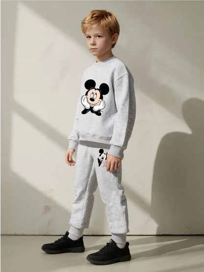 2 Pcs Boys Sets Casual Sweatshirt Hoodies and Sweatpantt