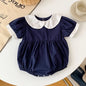 Infant Baby Girls Embroider Sleeveless Rompers