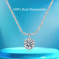 Sterling Silver Moissanite Crown Necklace for Ladies