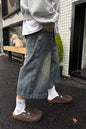 Men's Loose Straight Wide Leg Vintage Casual