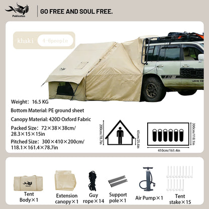 Quick Setup Inflatable Camping Tent, Waterproof