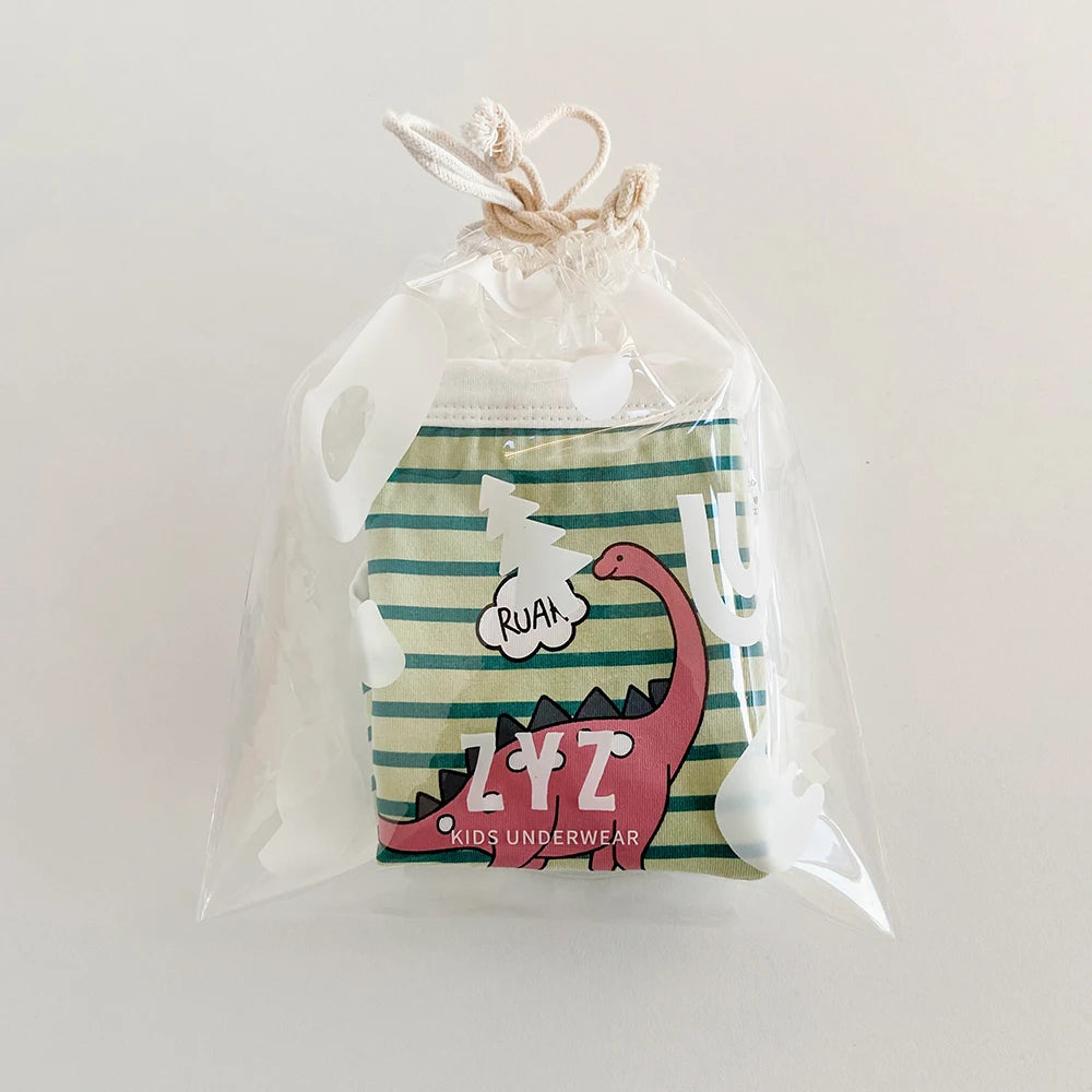 3PCS Young Girls/Boys Cute Cotton Briefs Boxers Underwear