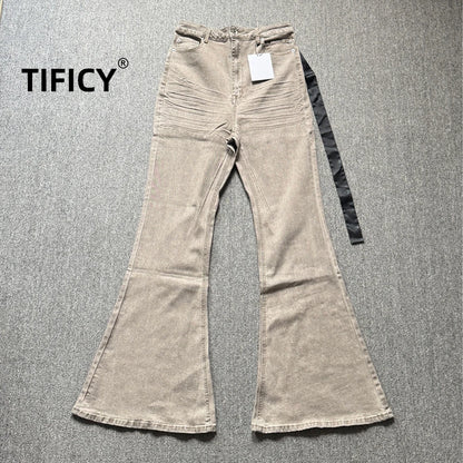 Men's Horn Wide Skinny Stacked Denim Pant