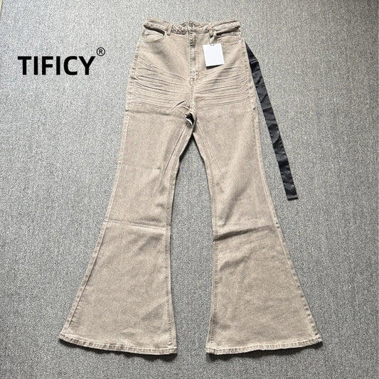 Men's Horn Wide Skinny Stacked Denim Pant