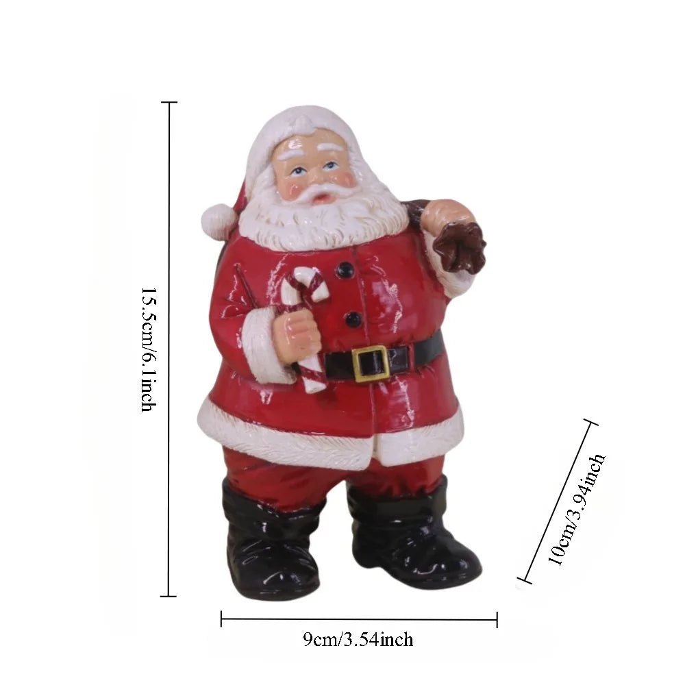 Resin Santa Claus Sculpture Holiday Accessories Decoration