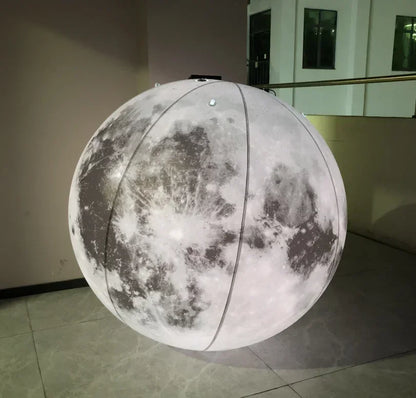 LED Giant Inflatable Moon PVC Sealed Planet